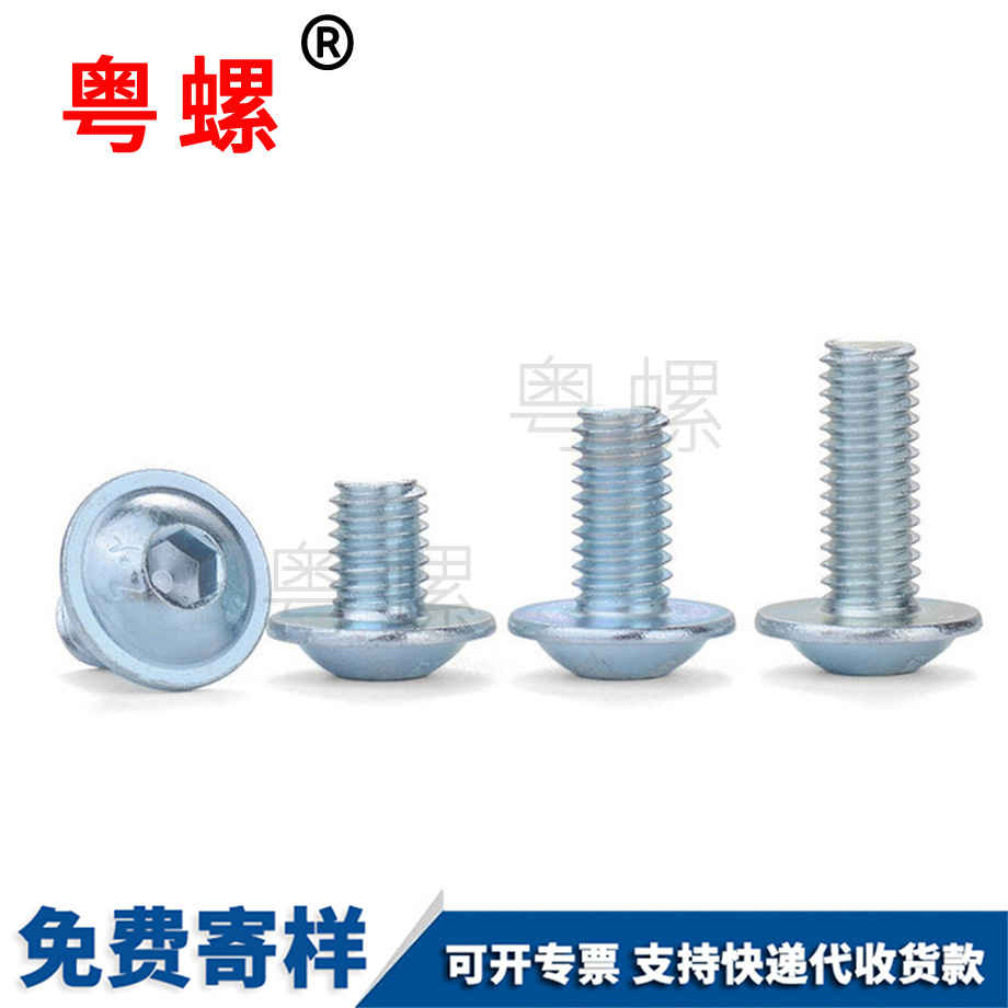 藍白圓頭帶墊內(nèi)六角螺栓